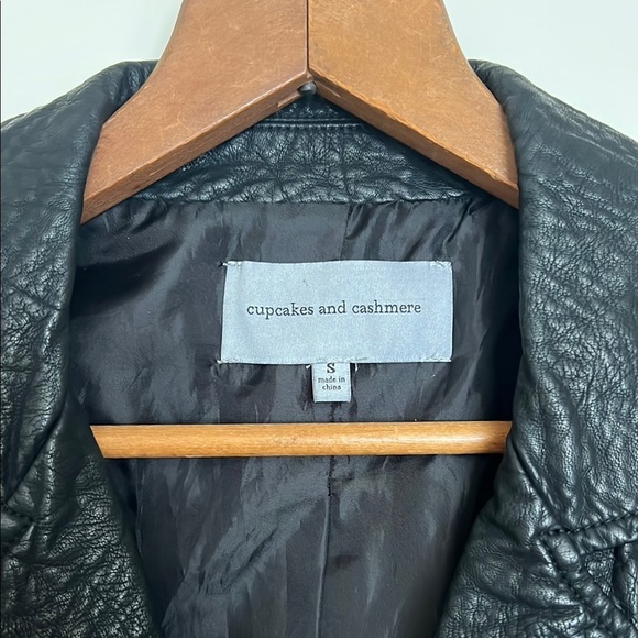 Cupcakes & Cashmere Faux Leather Moto Vest - Picture 2 of 7